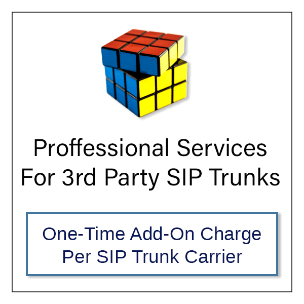 3rd Party SIP Trunk Professional Services