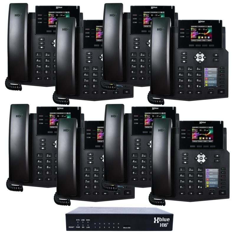 QB2 Business Phone System w/ 8 IP9g Phones & 3 Months Free Line Service